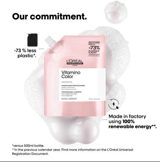 Kit de recharge de shampoing Vitamino Color 500 ml